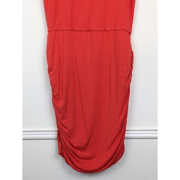 Athleta Solstice Dress Ruched Wool Athletic Activewear Fire Red Outdoor Size M - Picture 4 of 14